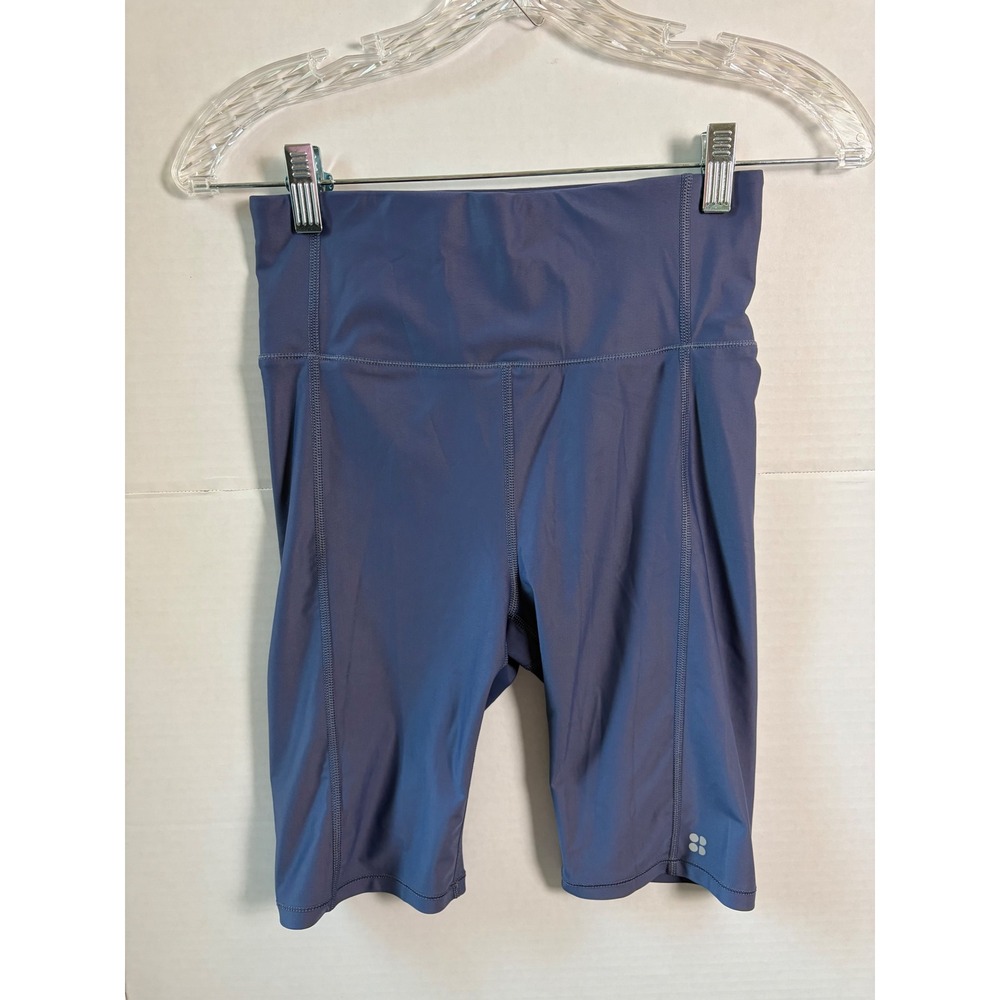 Sweaty Betty Leggings and Biker Shorts Set Blue High Waisted Activewear Size S - Picture 3 of 16